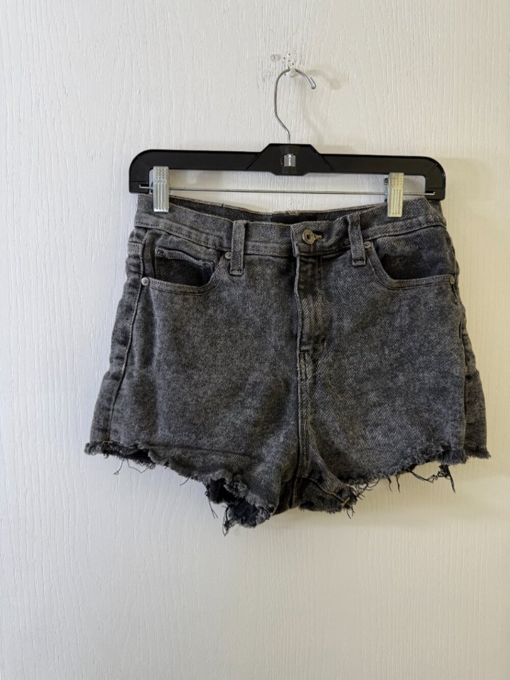 🦋 2/30 Kendall + Kylie The Drifter High Rise Grey Denim Shorts Size 9/29
